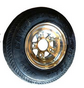 WA-4DA - 4.80x8 LOAD RANGE "C" (760 lb -- 338 kg) CARLISLE TIRE ON DIAMOND-CUT FINISHED ALUMINUM WHEEL