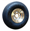 WA-5DA - 5.70x8 LOAD RANGE "D" (1070 lb -- 488 kg) CARLISLE TIRE ON DIAMOND-CUT FINISHED ALUMINUM WHEEL