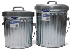 ITD1086 - 4 Gallon Galvanized Trash Can With Lid