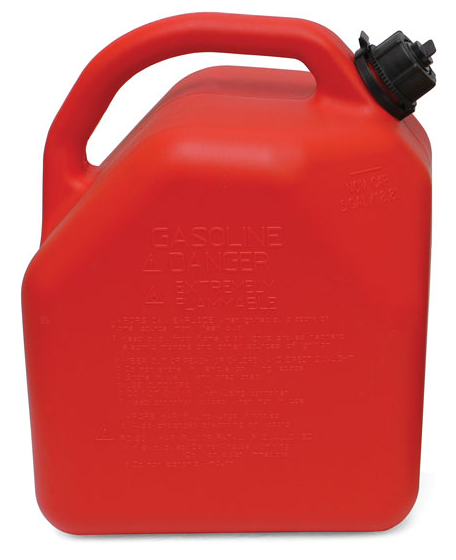 ITD7041 - 5-Gallon Plastic "Gas" Can (Red)